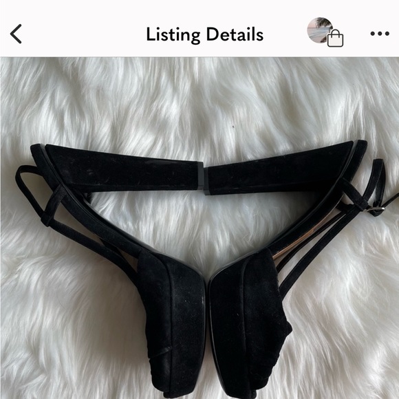 Ralph Lauren Purple Label Black Heels - Picture 4 of 5